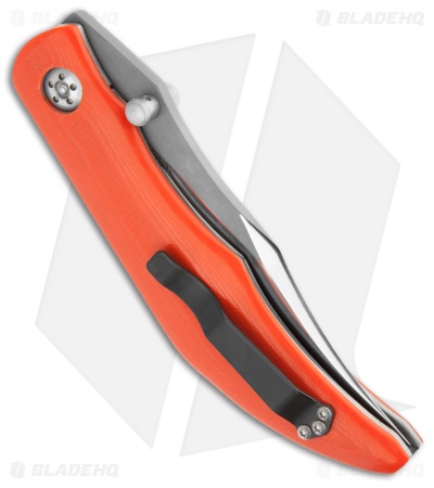 Alan Folts Custom Standard Sultan Folder Orange G-10 Knife (3.75" Two-Tone)