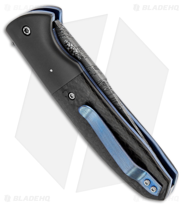 Chuck Gedraitis Small Accentor Flipper Knife (3.125" Damascus)