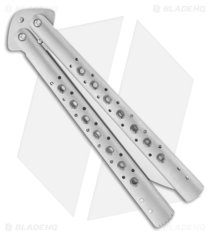 Chuck Gedraitis Knives Balisong #103 Titanium Butterfly Knife (4.5" Satin)