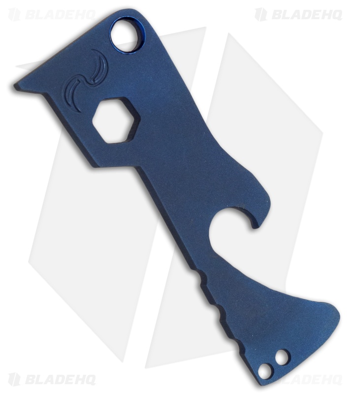 HEA Designs + Liong Mah Keylab Titanium Keychain Tool - Blue/Satin