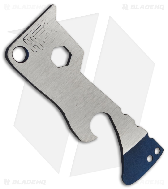 HEA Designs + Liong Mah Keylab Titanium Keychain Tool - Blue/Satin