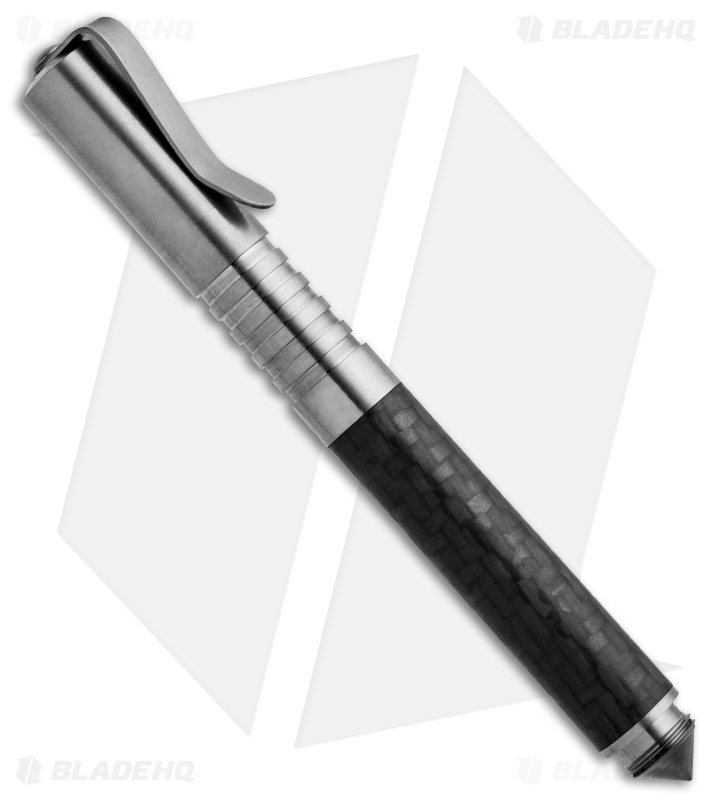 Matthew Martin Tactical 500 Series Stonewash Titanium Pen (Carbon Fiber)