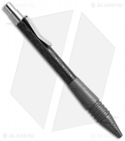 Matthew Martin Tactical 400 Series Click Pen (Damascus/Carbon Fiber)