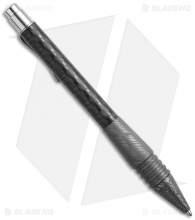 Matthew Martin Tactical 400 Series Click Pen (Damascus/Carbon Fiber)