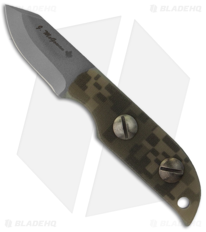 James McGowan Custom Utility Fixed Blade Neck Knife G-10 (1.875" Plain)