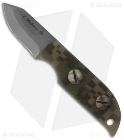 James McGowan Custom Utility Fixed Blade Neck Knife G-10 (1.875" Plain)
