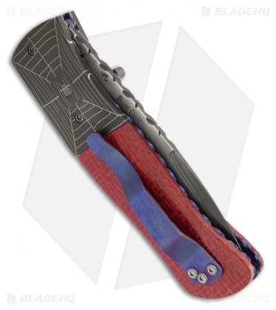 Burr Oak Knives Sidewinder II Knife Damascus/Micarta (3.5" San Mai)
