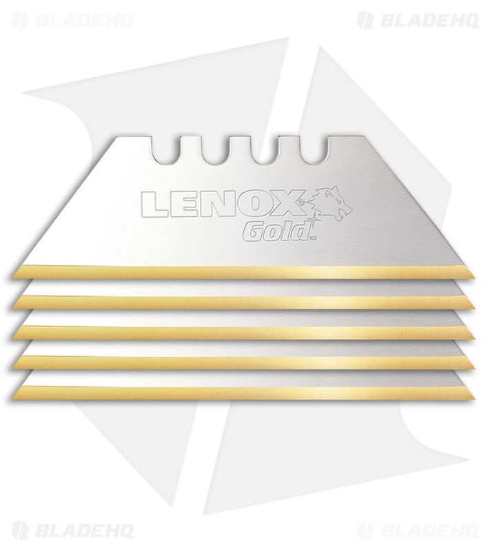 Lenox Gold Titanium Edge Utility Razor Blade (Pack of 5) for Rexford ...
