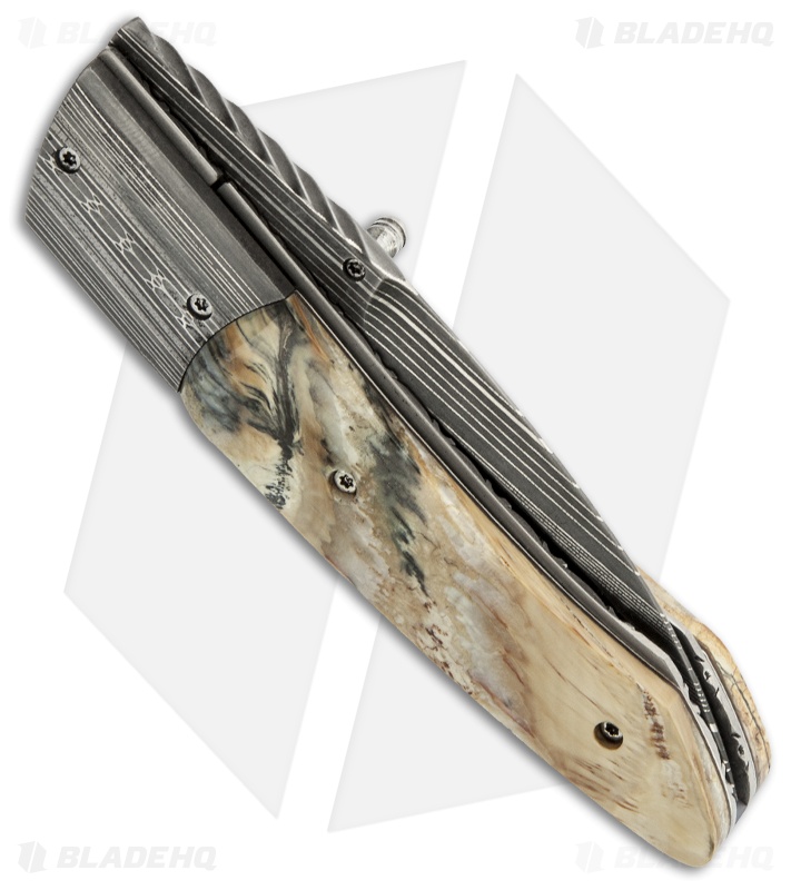 Corrie Schoeman X Tend Folder Knife Mammoth Molar Tooth (3" Damascus)