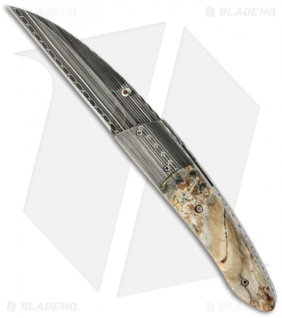 Corrie Schoeman X Tend Folder Knife Mammoth Molar Tooth (3" Damascus)