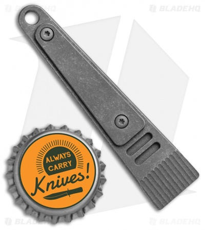 Serge Panchenko Custom Titanium Keychain Prybar (Stonewash)