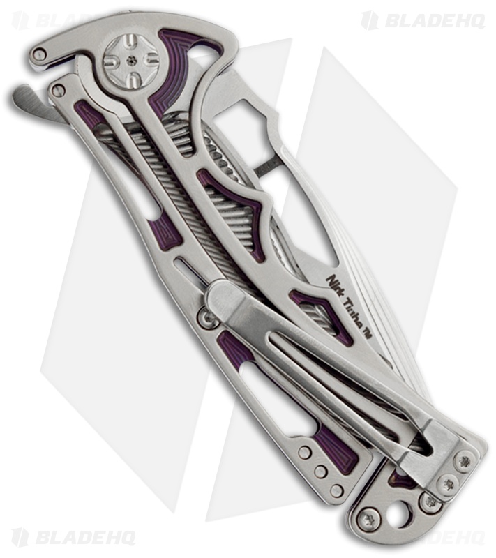 Brian Tighe Custom Tighenee Nirk Purple Knife (3.25" Satin)