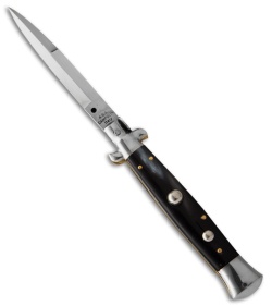 AGA Campolin 10" Brazilian Horn Picklock Stiletto Automatic Knife -Bayonet 