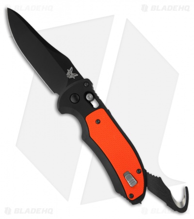 Benchmade 9170BK-ORG Triage Knife Orange Axis Automatic (3.58" Black)