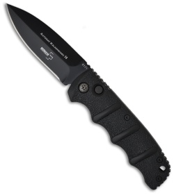 Boker Kalashnikov Dagger Automatic Knife Black Aluminum (3.25" Black D2)