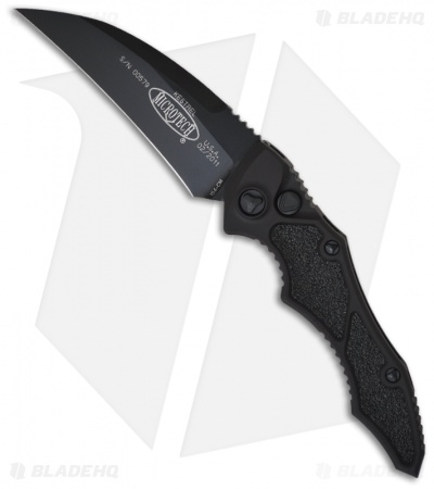 Microtech Kestrel Tactical Automatic Knife (3.95" Black Plain) 2011 Model 131-1T