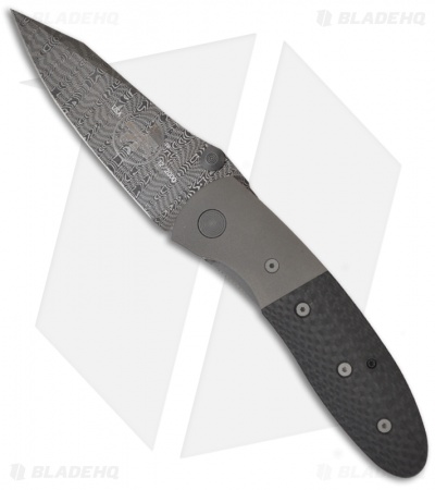 RARE Microtech Lightfoot Compact Combat LCC Custom Damascus D/A Automatic Knife