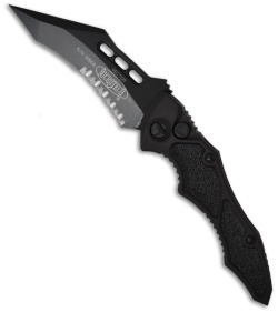 Microtech Vector Tactical Automatic Knife (3.95" Black Serr) 132-2T