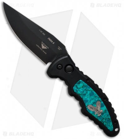 Paragon Custom Turquoise Automatic Knife (Polished DLC) PARA-8