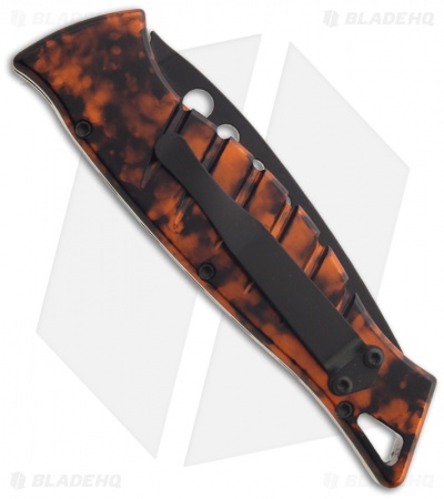 Piranha Amazon Automatic Knife Burnt Orange Tactical (3.45" Black)