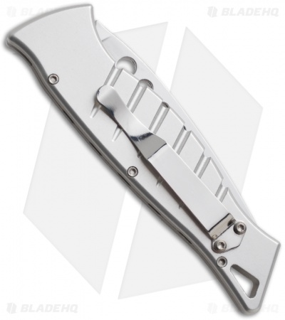 Piranha Amazon Automatic Knife Silver (3.45" Mirror)