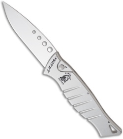 Piranha Amazon Automatic Knife Silver (3.45" Mirror)