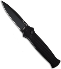 Piranha Bodyguard Automatic Knife Black Tactical (3.3" Black)