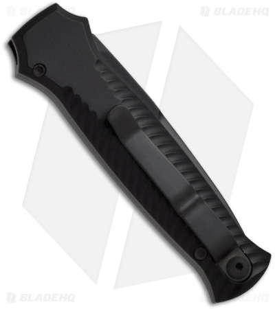 Piranha Mini-Guard Black Tactical Automatic Knife (2.9" Black)