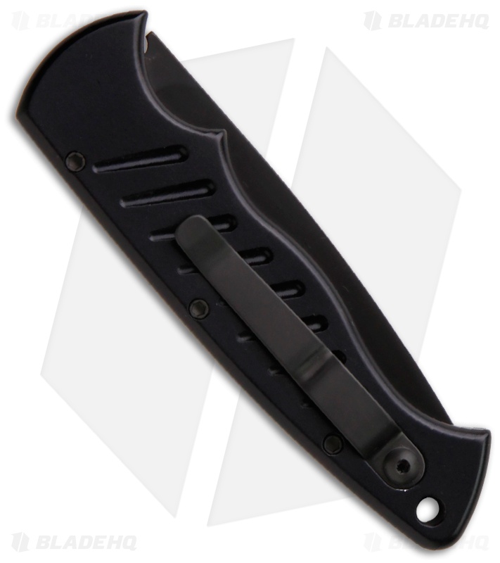 Piranha Pocket Automatic Knife Black Tactical (3.2" Black)