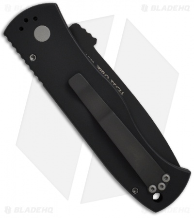 Pro-Tech Emerson CQC-7 Automatic Tanto Knife w/Solid Handle (3.25" Black Serr)