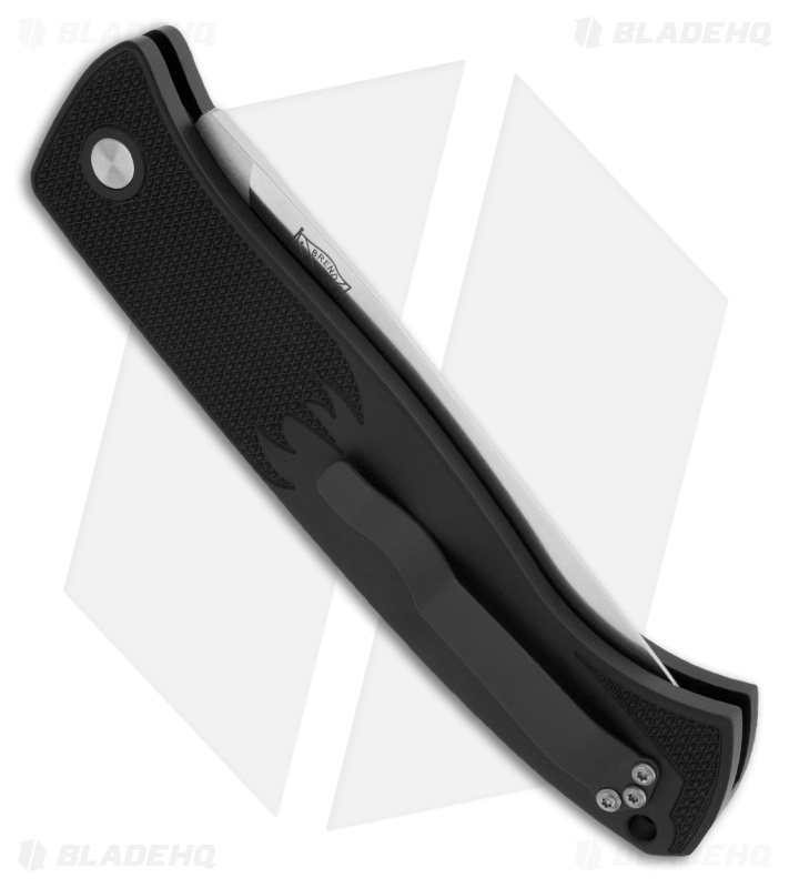 Protech Brend 1 Large Automatic Knife Black (4.6" Stonewash) 1125-SF