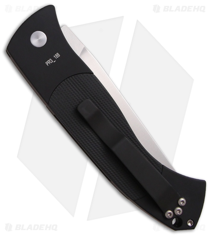 Pro-Tech Brend 3 Medium Automatic Knife Black G-10 (3.75" Satin) 1300