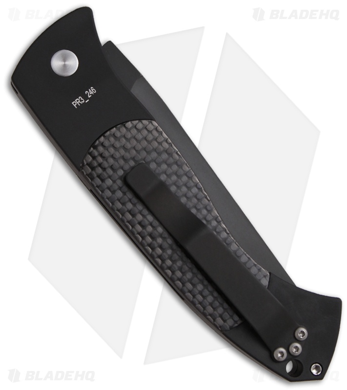 Pro-Tech Brend 3 Medium Automatic Knife Carbon Fiber (3.75" Black)