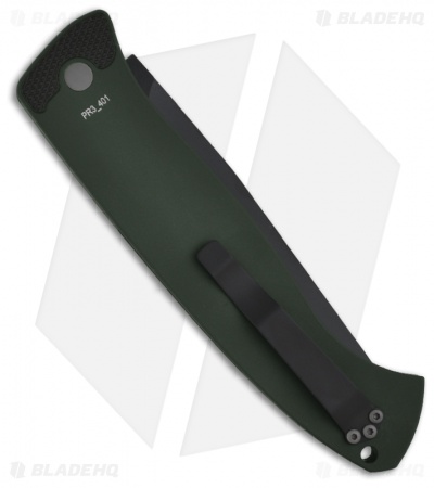 Pro-Tech Brend 1 Large Automatic Knife Green (4.6" Black) 1121GR
