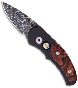 Pro-Tech Custom J4 Runt Automatic Desert Ironwood (1.94" Damascus) 4500 DIW