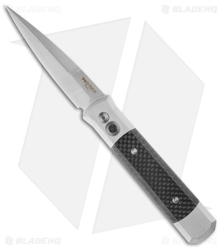 Pro-Tech Custom Steel Godfather Automatic Knife Carbon Fiber (4" Satin) 949