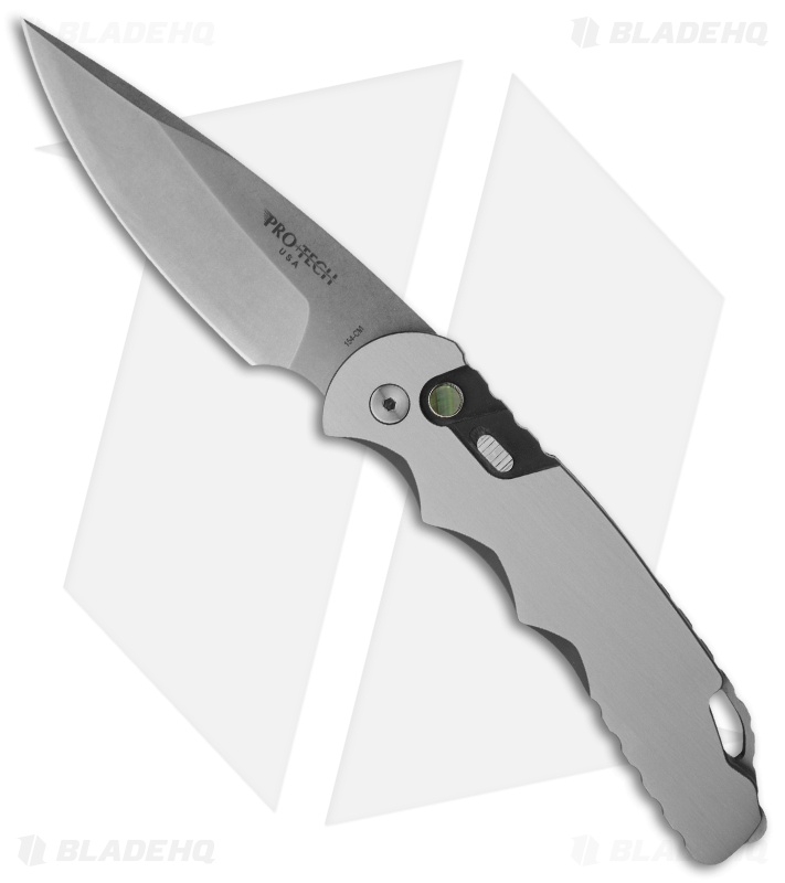 Protech TR-4 Steel Custom Tactical Response Automatic Knife (4" Stonewash)