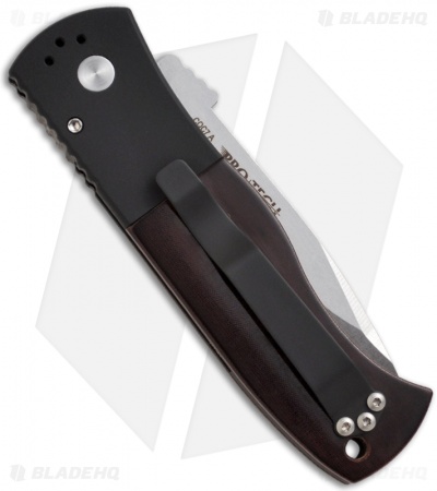Emerson Pro-Tech CQC7-A Automatic Knife w/ Burgundy Micarta (3.25" Stonewash)