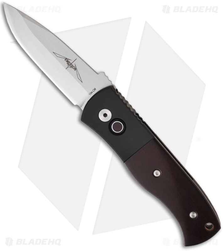 Emerson Pro-Tech CQC7-A Automatic Knife w/ Burgundy Micarta (3.25" Stonewash)