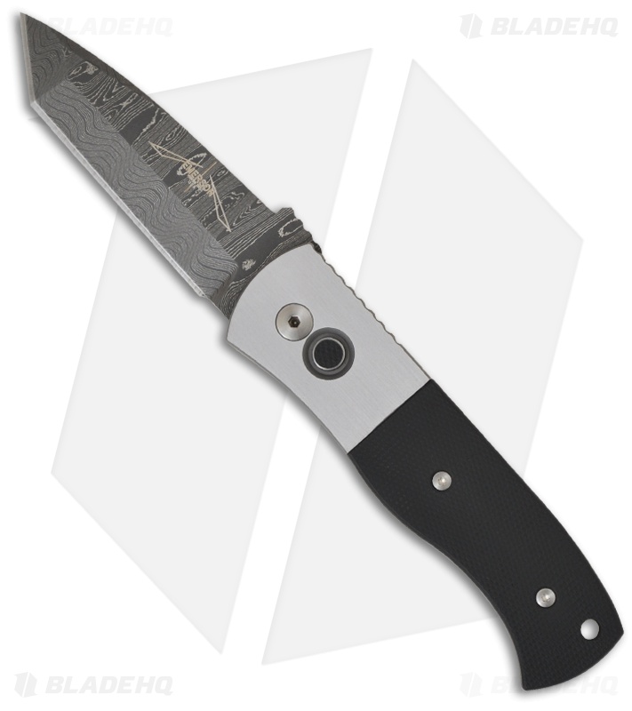 Custom Pro-Tech Emerson CQC-7 Automatic Knife w/ G-10 (3.25" Damascus) E7T-2011