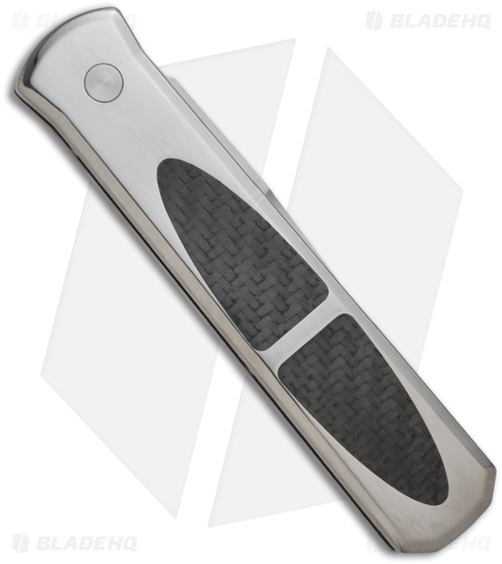 Pro-Tech Custom Titanium Godfather Automatic Knife Carbon Fiber (4" Satin Plain)