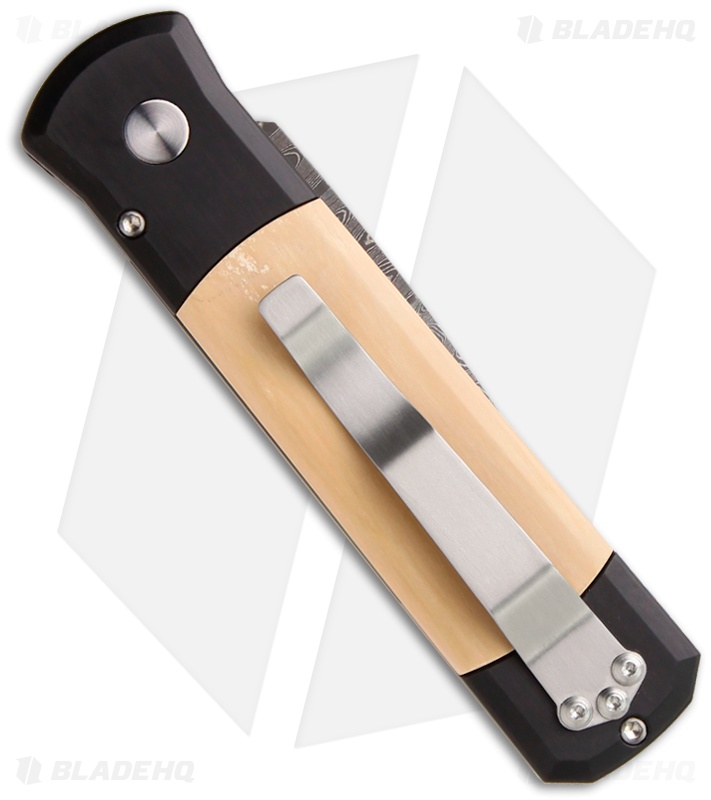 Protech Godson Custom Automatic Knife w/ Mastodon Ivory (3.15