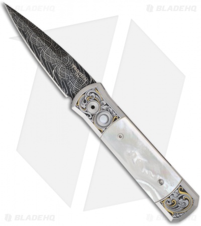Pro-Tech Ultimate Custom Steel Godson Knife Mother of Pearl (Damascus)