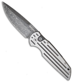 Pro-Tech Tactical Response TR-3 Steel Custom Automatic Knife (3.5" Damascus)