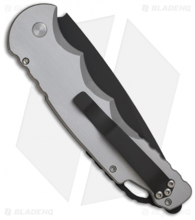 Pro-Tech TR-4 Steel Custom Tactical Response 4 Automatic Knife (4" Black Plain)