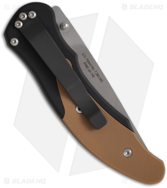 Pro-Tech Defiance D/A Automatic Knife w/ Coyote Brown G-10 (Stonewash PLN) 1803