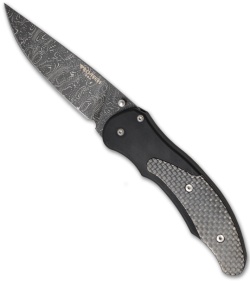 Pro-Tech Defiance Limited Damascus D/A Auto Knife w/Carbon Fiber 1800-D