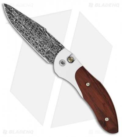 Pro-Tech Custom Elishewitz Doru Automatic Knife Cocobolo (3.5" Damascus) 2006-C