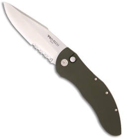 Pro-Tech Green Doru Elishewitz Automatic Knife (3.5" Stonewash Plain) 2013