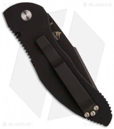 Pro-Tech Doru Automatic Knife Elishewitz Black Handle (3.5" Black Plain) 2015